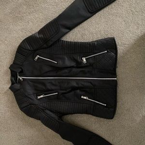 YMI dark brown Faux Leather Jacket